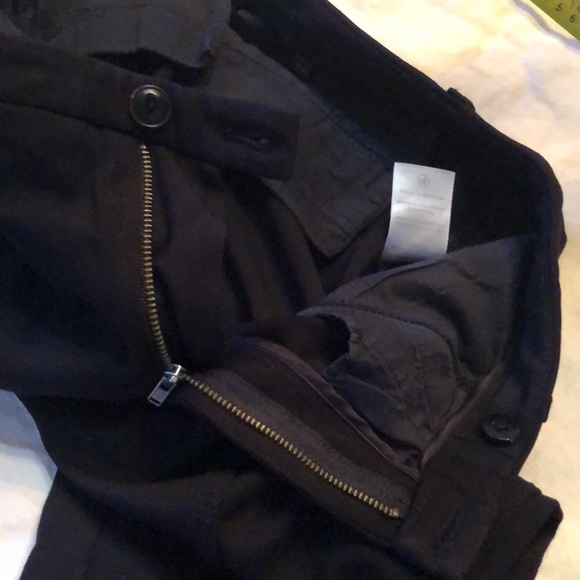 ATM Stretchy High waist straight leg zipper hem, pockets front & back pants - Picture 7 of 12